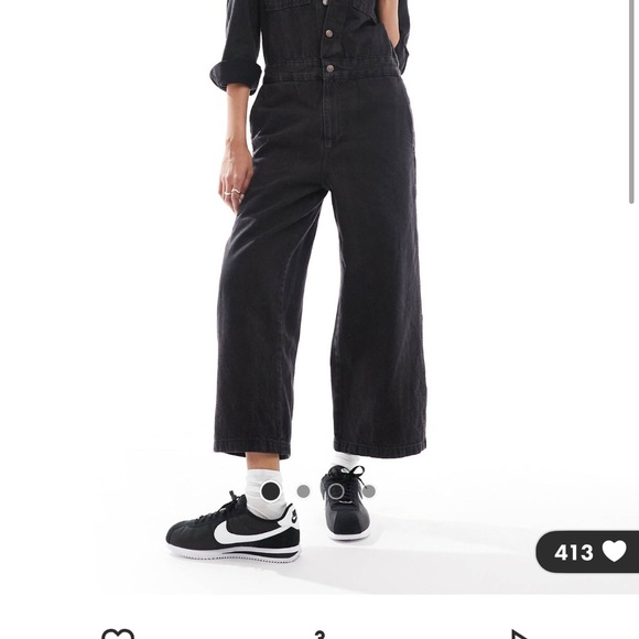 Levi's Black Denim Jumpsuit - Picture 1 of 4